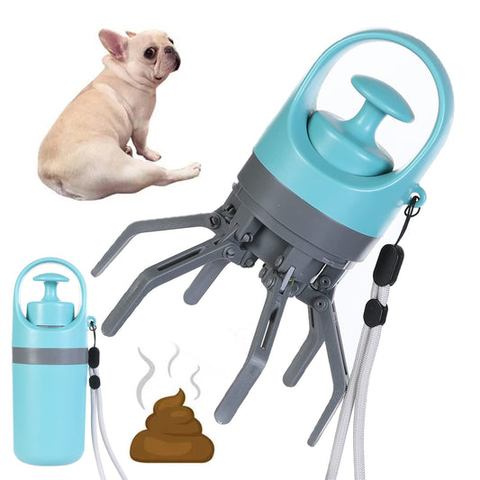 Convenient, Lightweight Pooper Scooper With Built-in Bag Dispenser For Easy Clean-ups