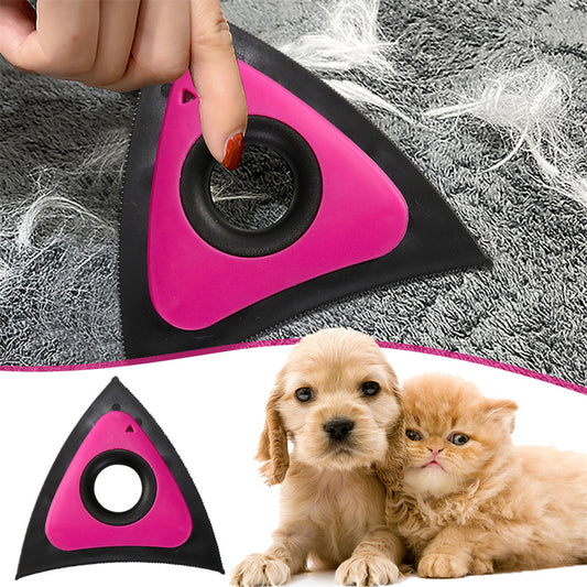 Triangle Electrostatic Pet Hair Cleaner – Effortless Removal for Dogs & Cats