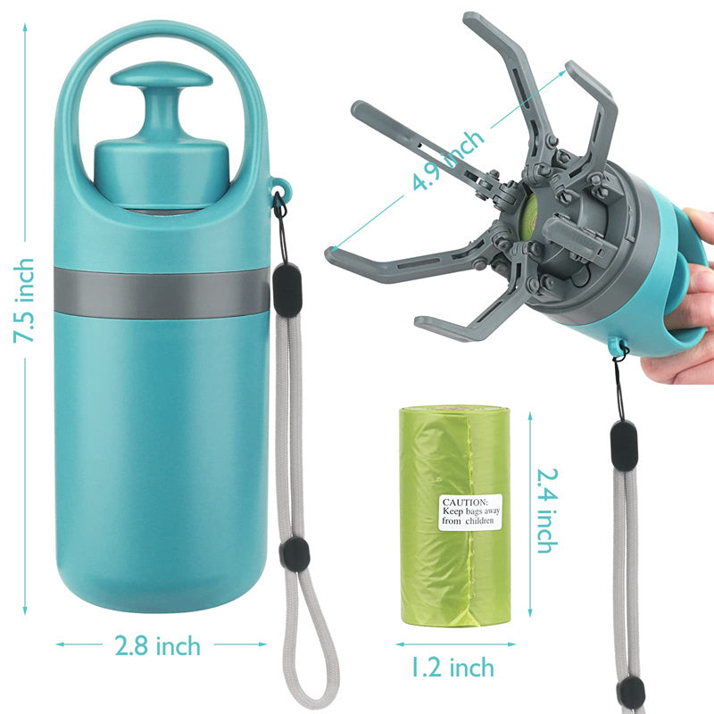 Convenient, Lightweight Pooper Scooper With Built-in Bag Dispenser For Easy Clean-ups